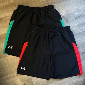 Set of Under Armour Men's Color Blocked Running Shorts